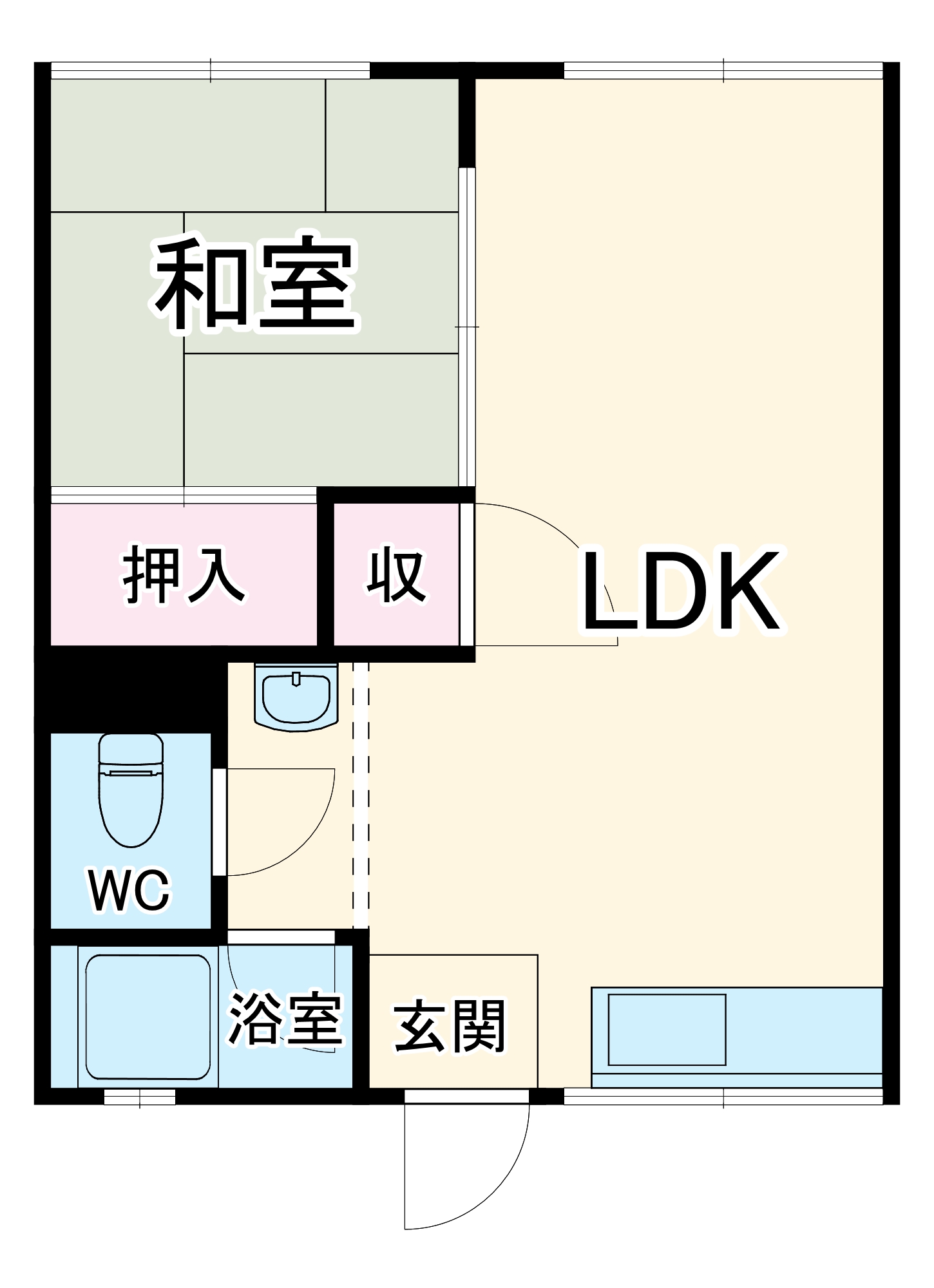 仲善ハイツの間取り