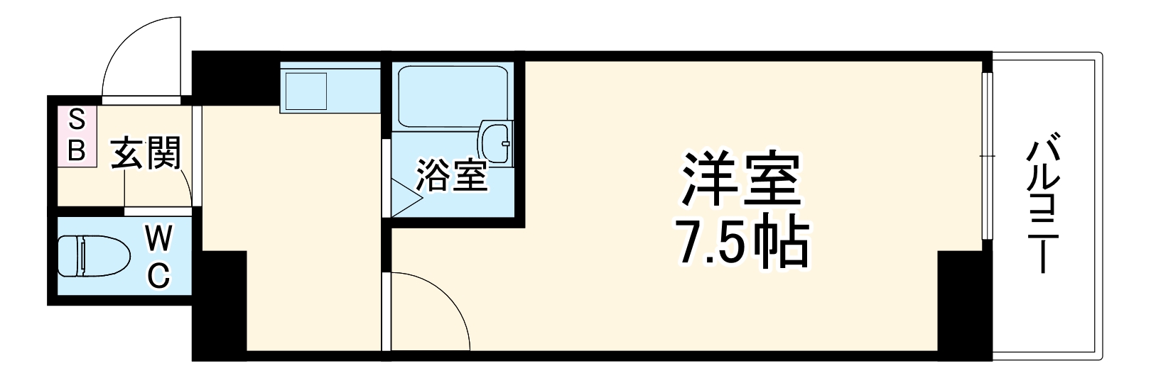 アバンダンス天神橋の間取り