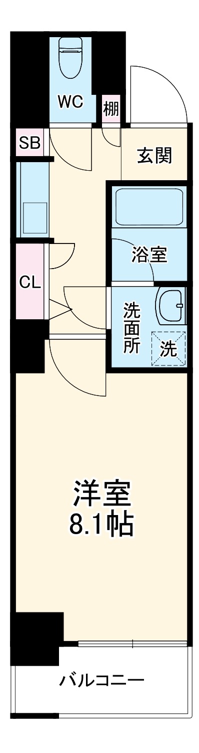 エイペックス梅田東の間取り