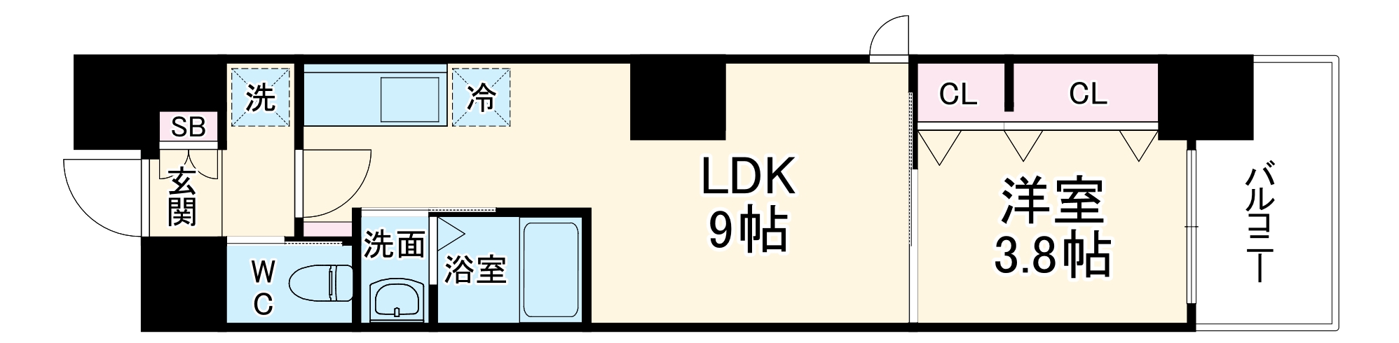 SK TRUST BLDの間取り