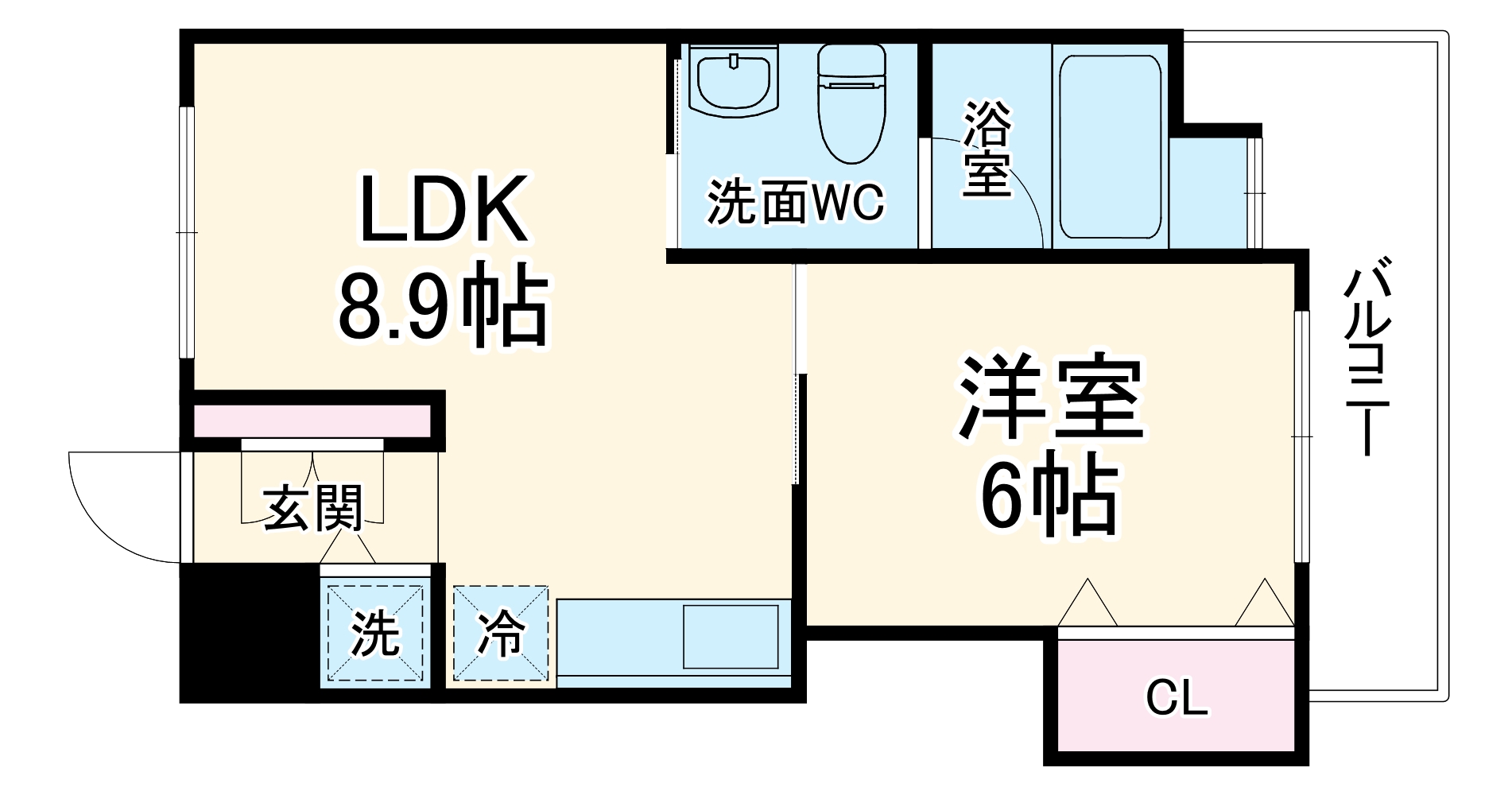 サクセス天神橋フロント(旧:ゼウス天神橋プレミアム)の間取り
