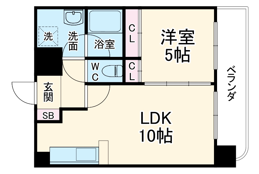 フローライト南森町の間取り
