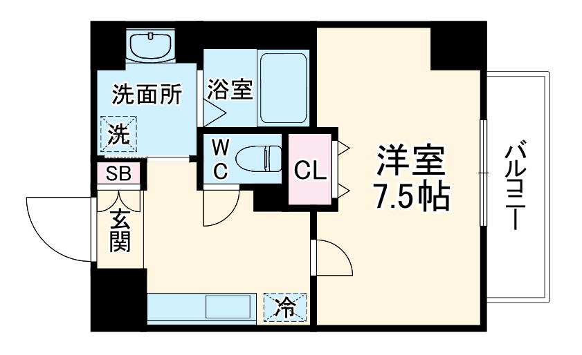 エスライズ天満パークサイドの間取り