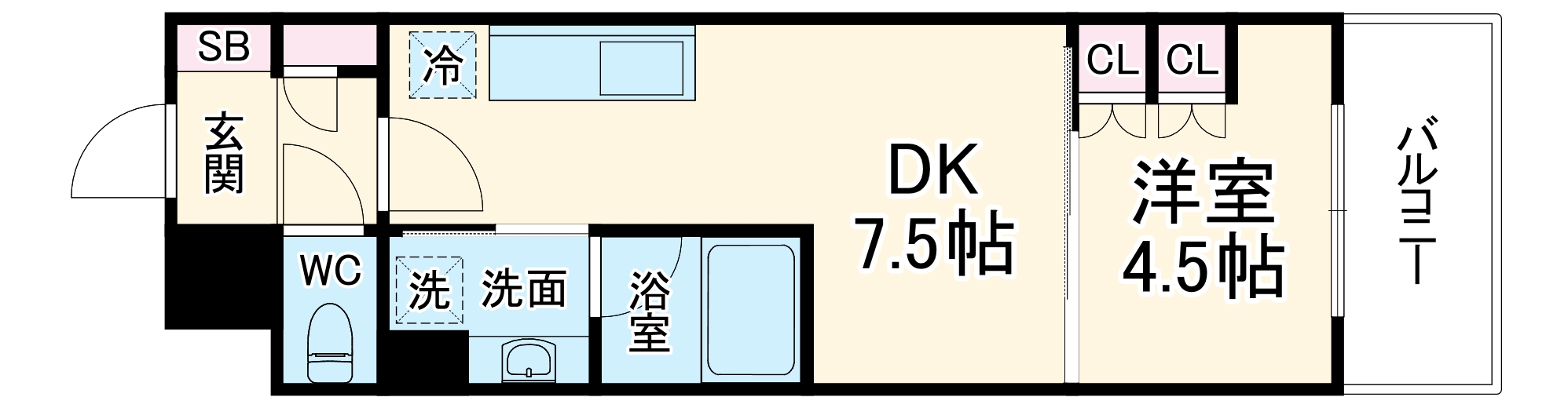 ザ・パークハビオ天満橋の間取り