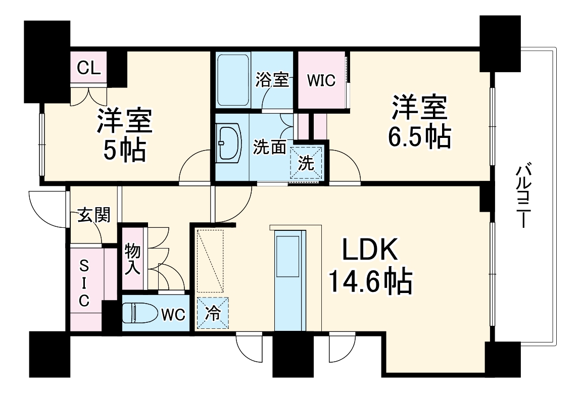 ザ・パークハビオ天満橋の間取り