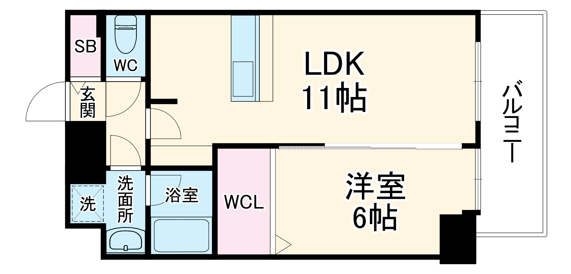 プレサンス梅田東クォーレの間取り