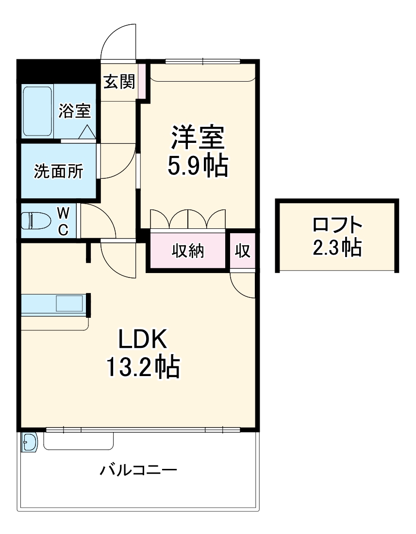 レーヴ　エスポワールの間取り