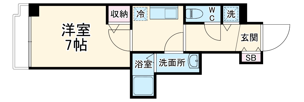ALZA松ヶ枝の間取り
