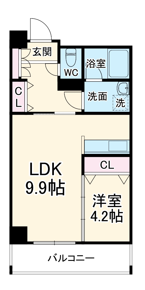 近江レジデンス4号館の間取り