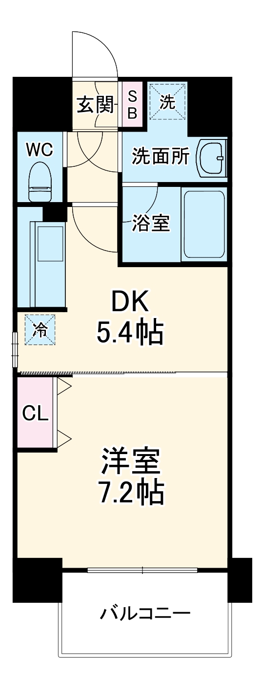 南森町プライマリーワンの間取り