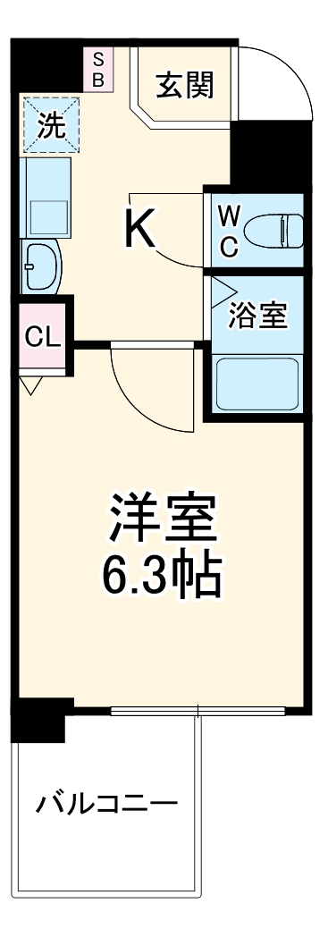 ラナップスクエア東天満の間取り