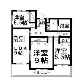 レアールカーサKの間取り