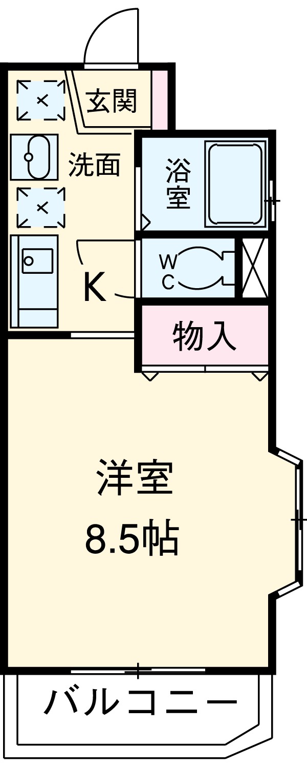 セゾン・キヨシ中坪の間取り