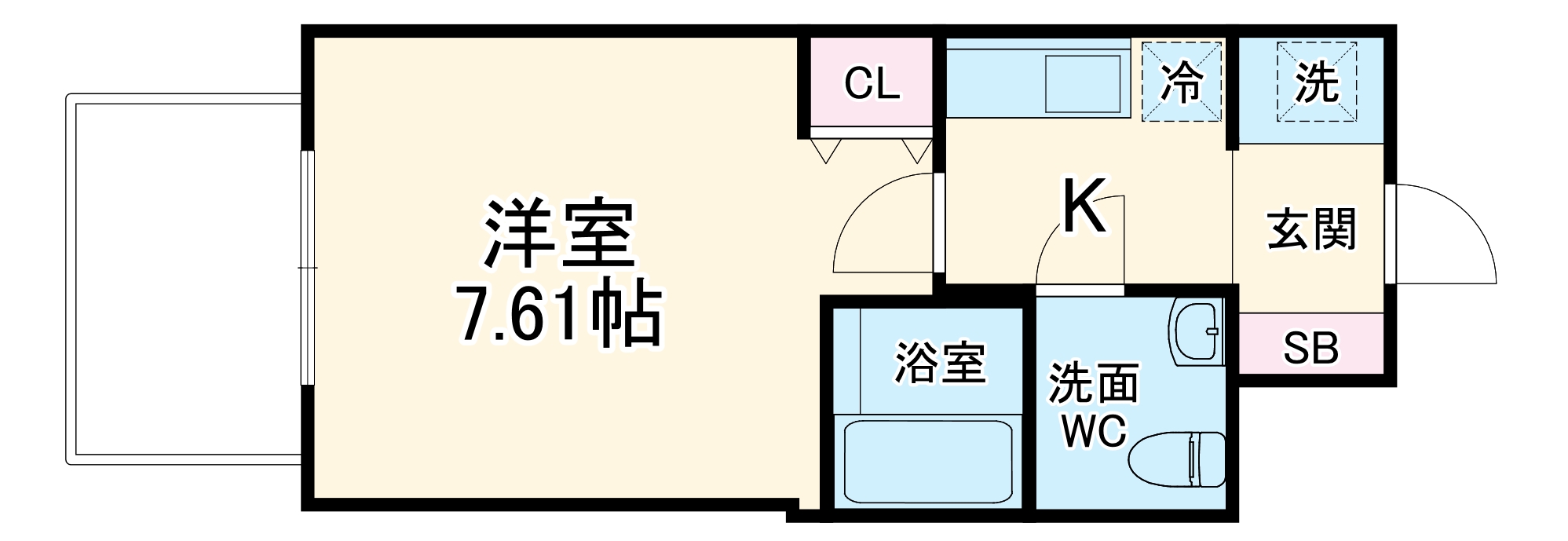 セレニテ天六の間取り
