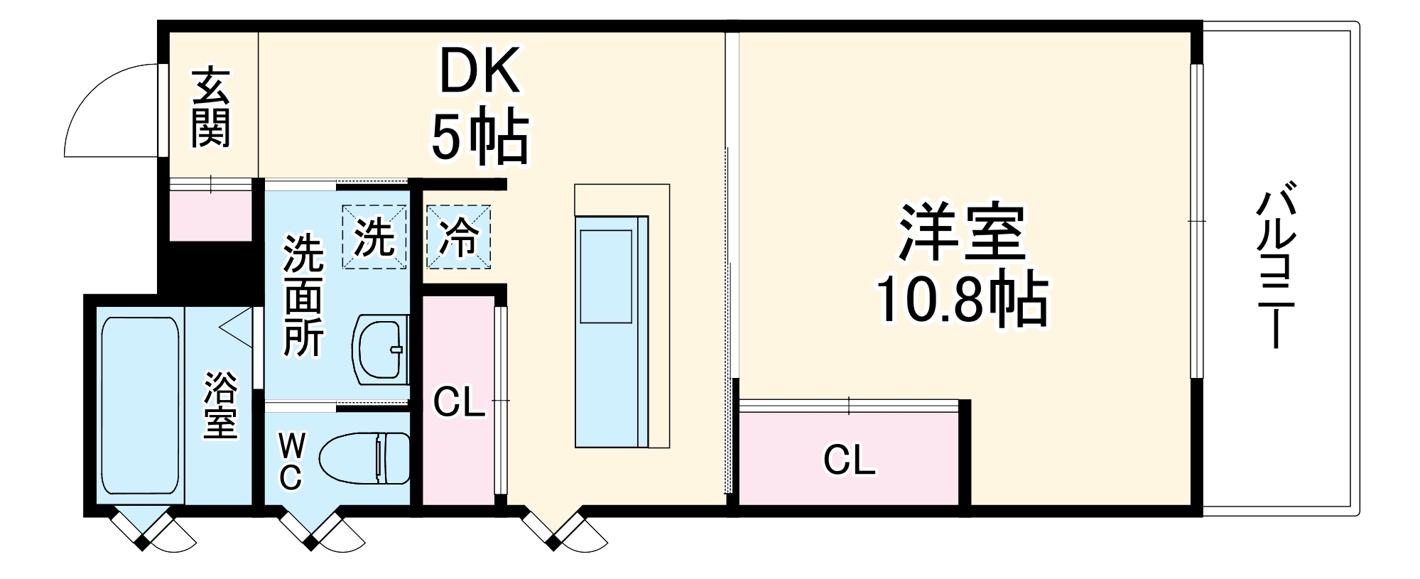 天満アパートメントの間取り