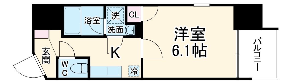 Luce Minamimorimachi (ルーチェ南森町)の間取り
