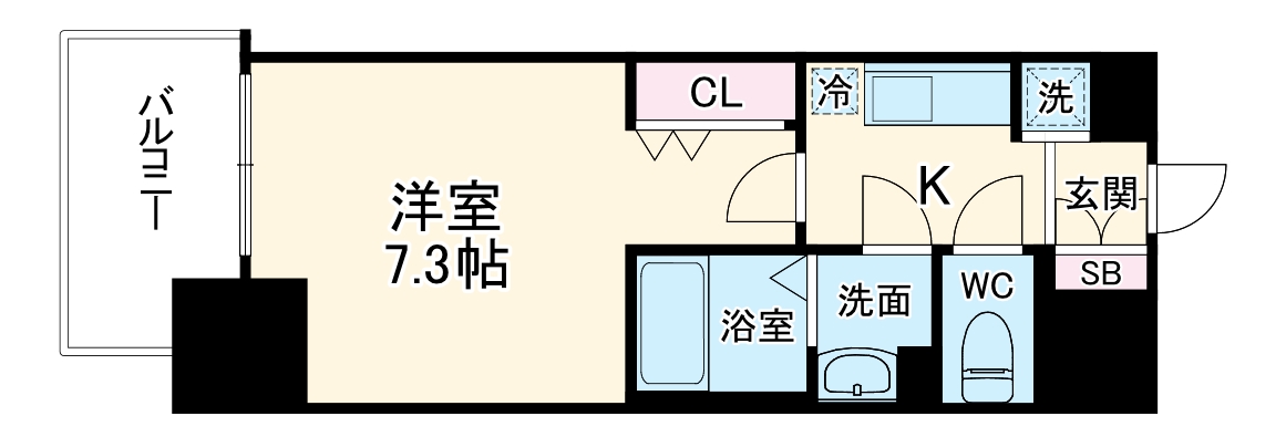 Luxe天神橋の間取り