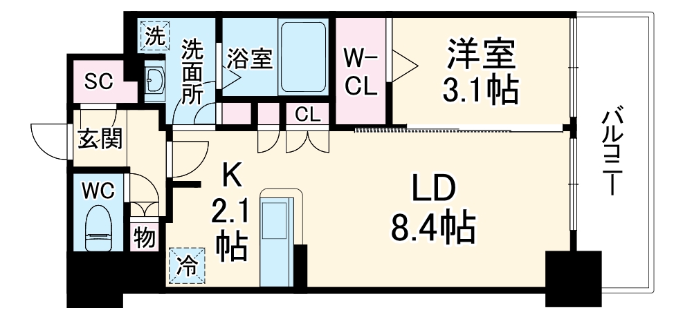 アーバネックス同心の間取り