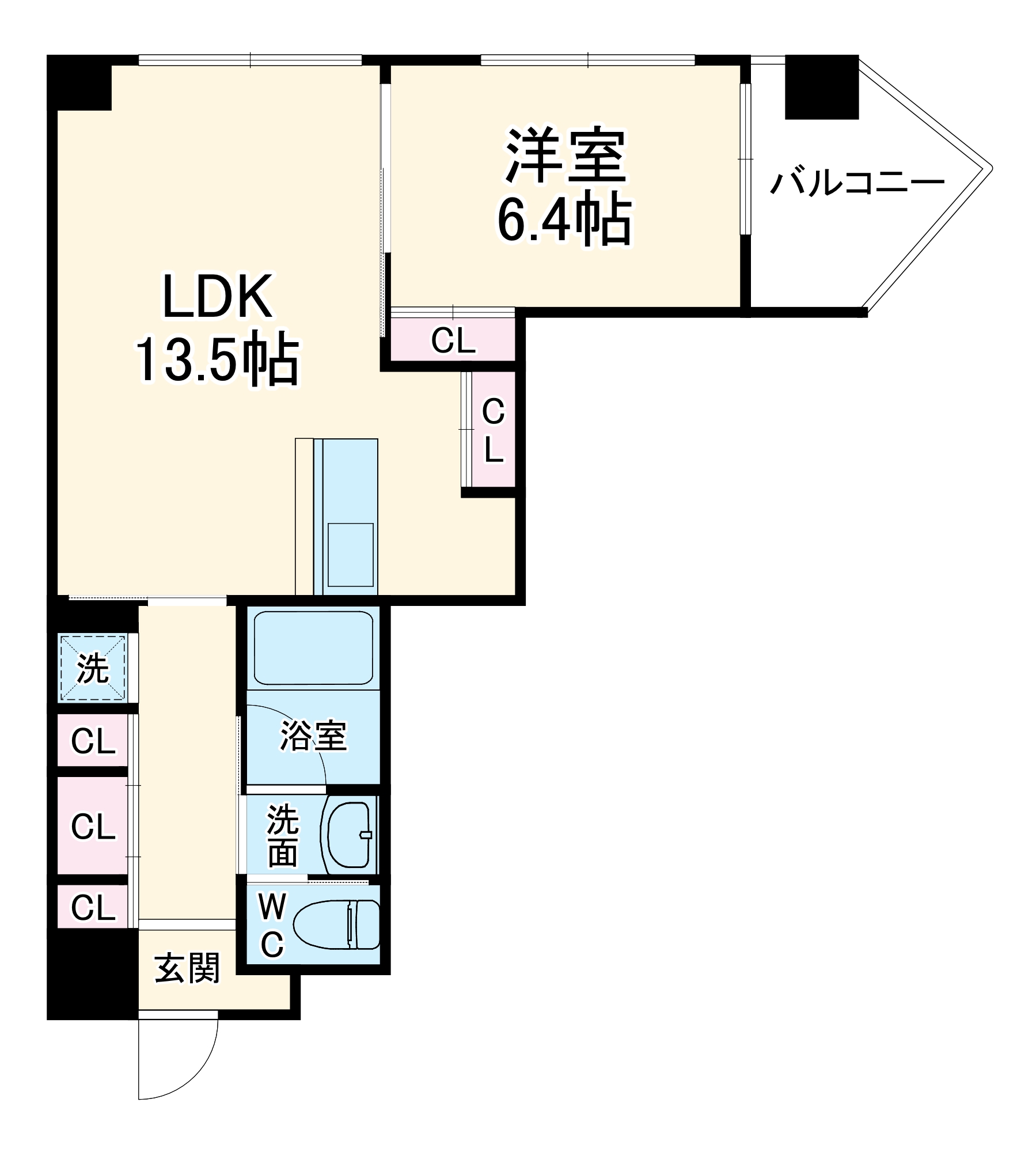 マジェスティ天満橋の間取り