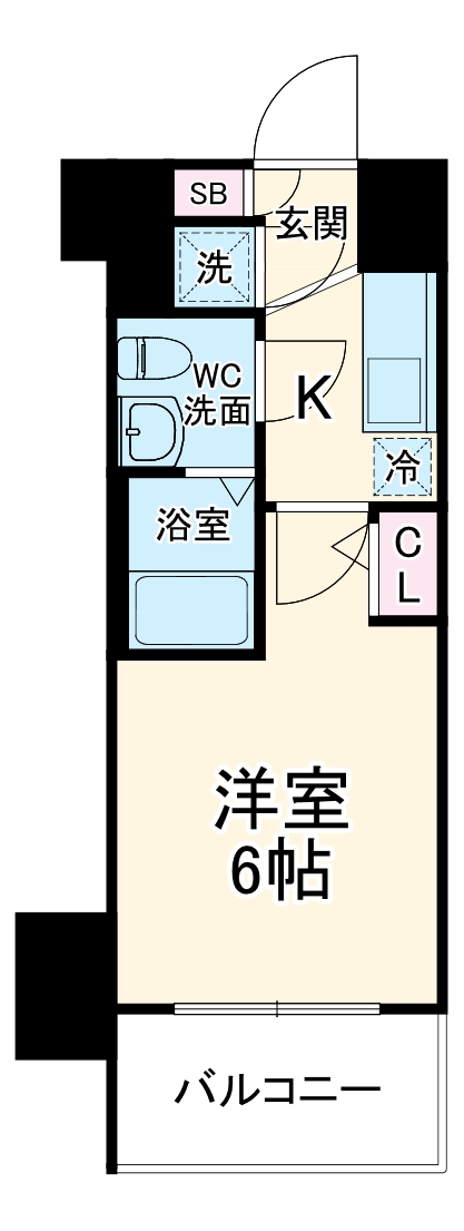 エスリード大阪梅田リュクスの間取り
