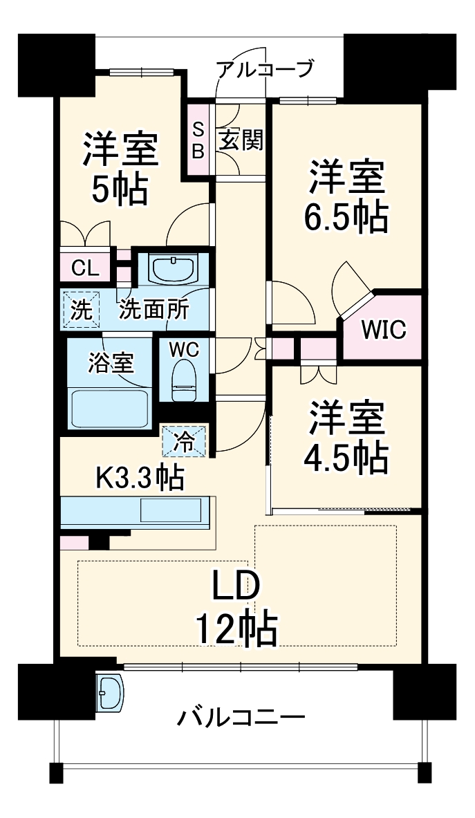 ウェリス西天満の間取り