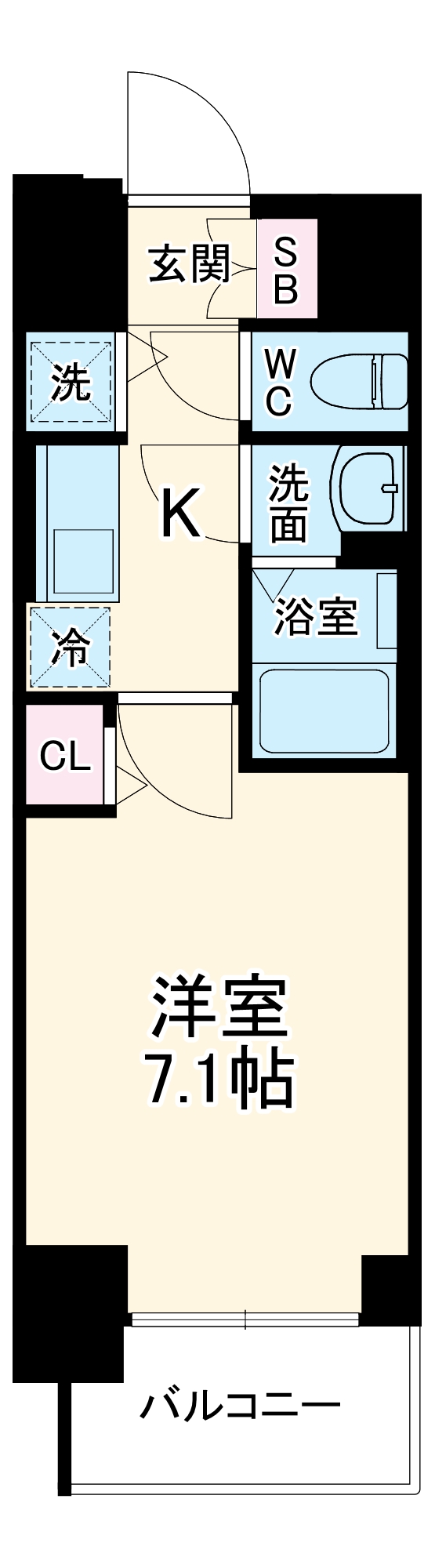 プレサンス南森町ライズの間取り