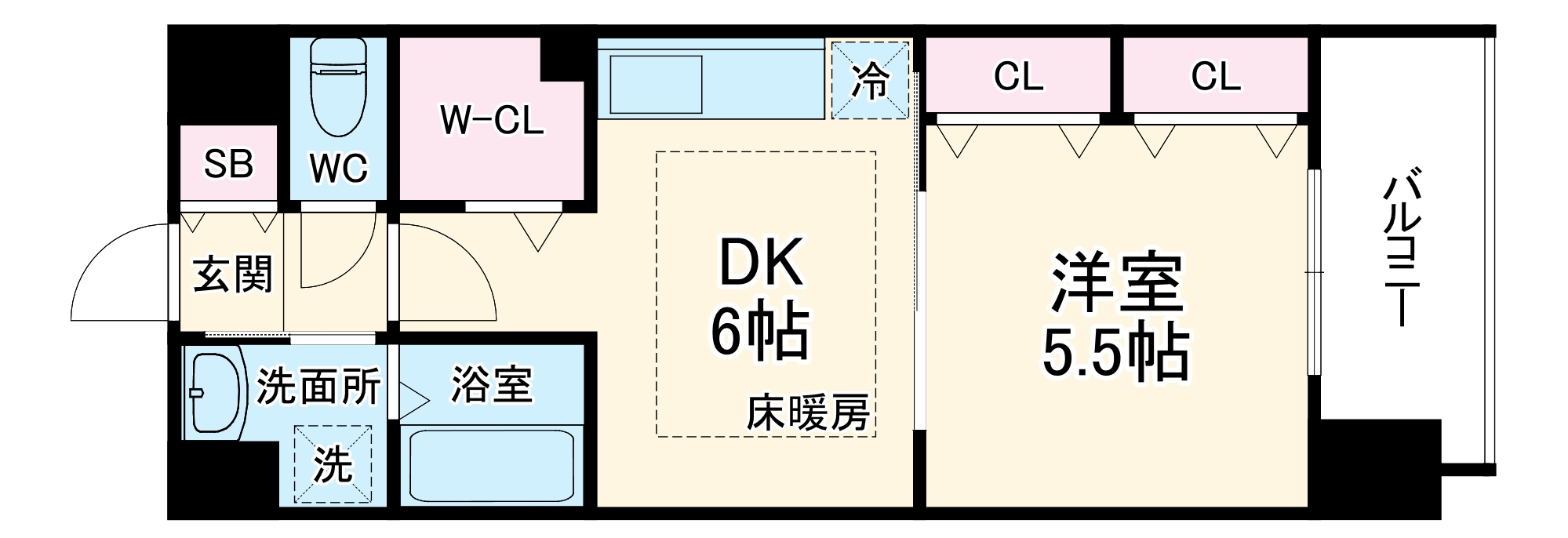 プレサンス梅田東アルファの間取り