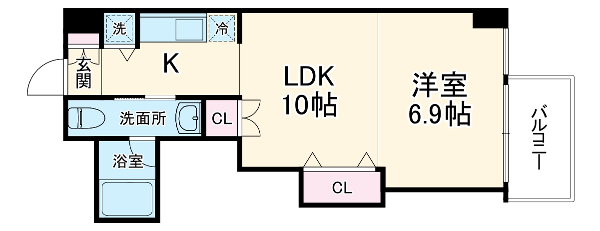 クリスタルブライト天満橋リバーサイドの間取り