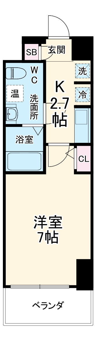 パウゼ東天満の間取り