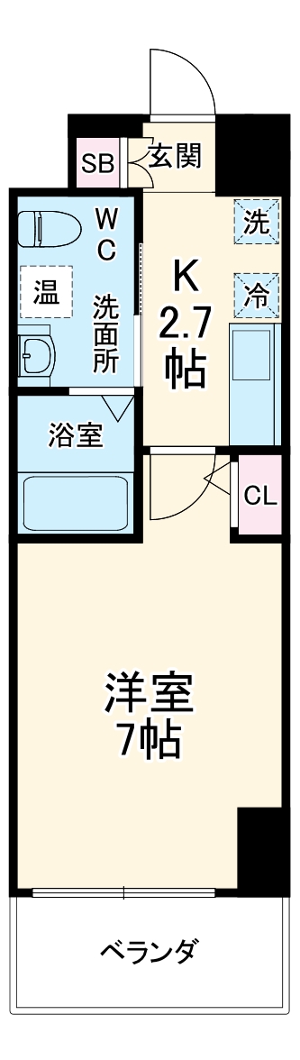 パウゼ東天満の間取り