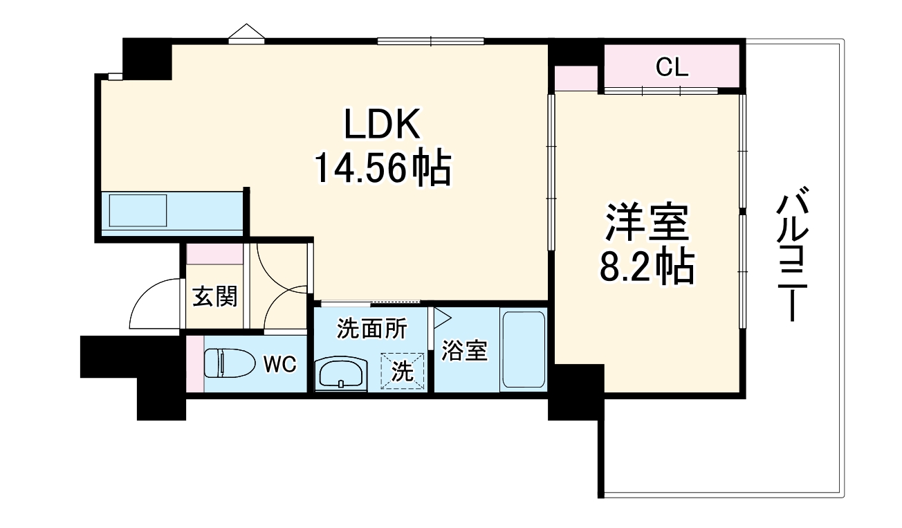 ヒルズ扇町の間取り