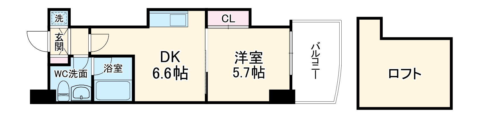 T’s SQUARE天神橋(T’s スクエア天神橋)の間取り