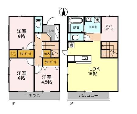 エクレールコートの間取り