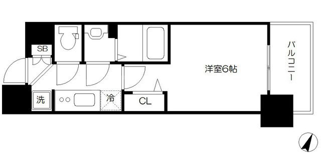 BPRレジデンス天満橋の間取り