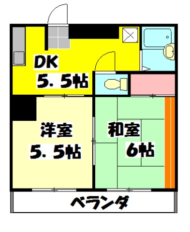 メゾン梅沢きよしケ丘の間取り