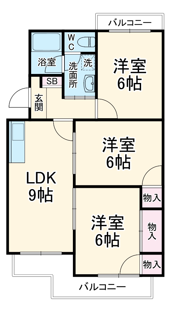 MAISON DE CLEOⅢの間取り