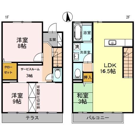 エクレールコートの間取り