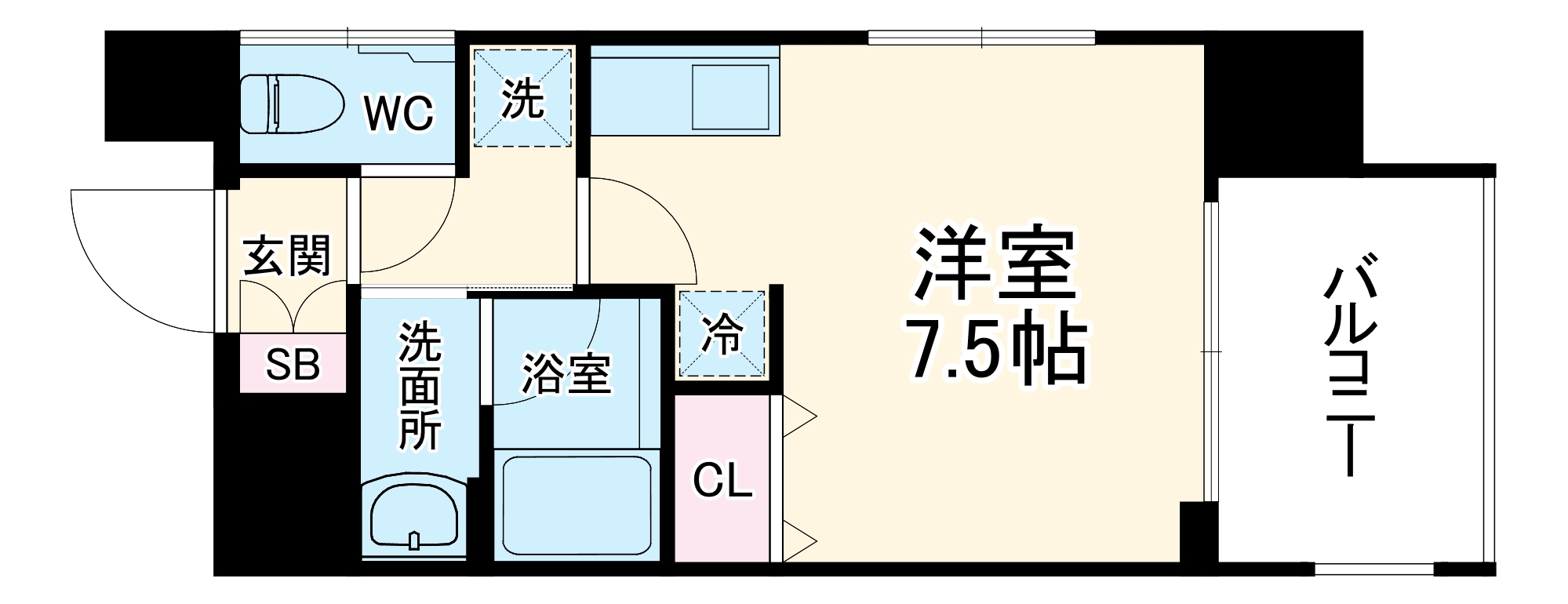 パークフラッツ東三国の間取り