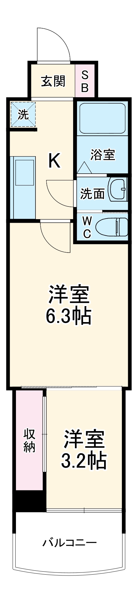 セレニテ梅田ルフレの間取り