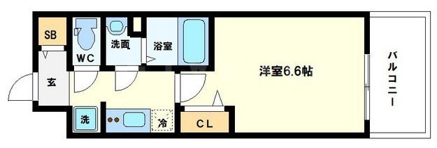 プレサンス大阪都島エレナードの間取り