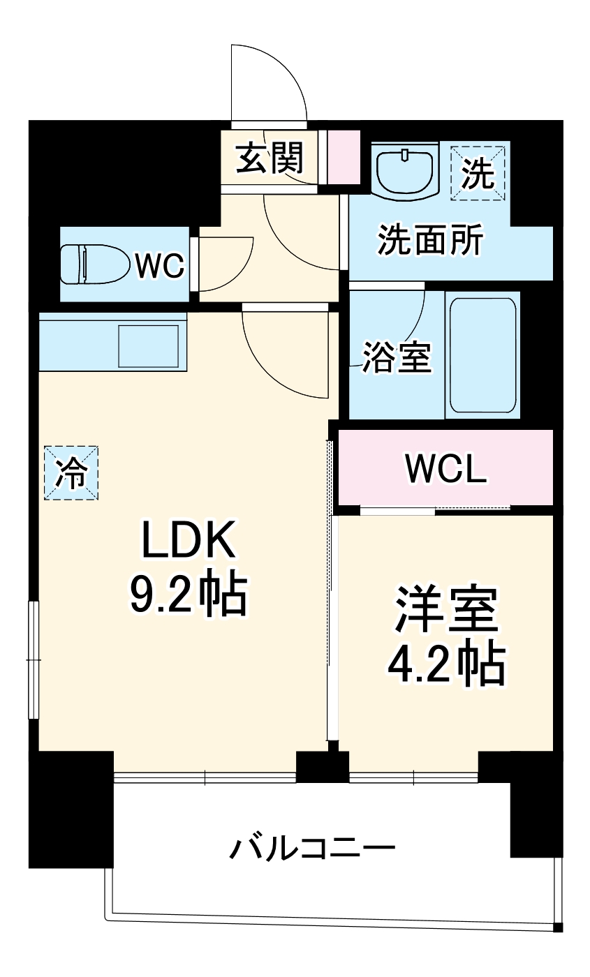 ノルデンタワー南森町プレミアムの間取り