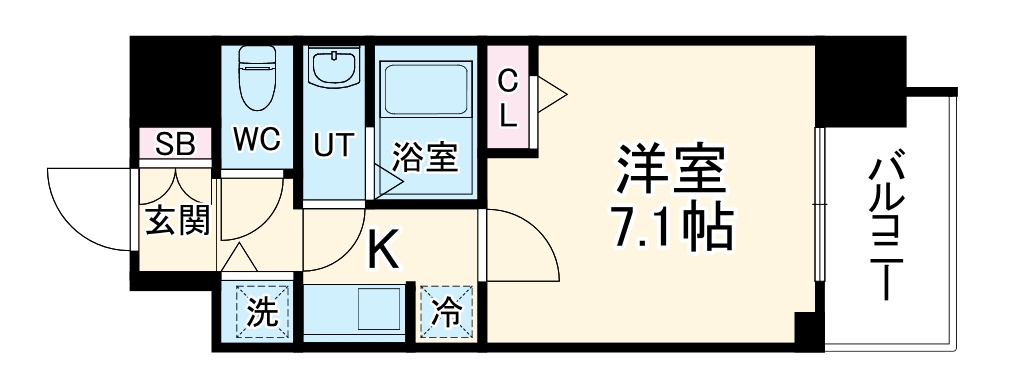 S-RESIDENCE天満Gracis(エスレジデンス天満グの間取り