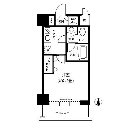 東明マンション新東の間取り