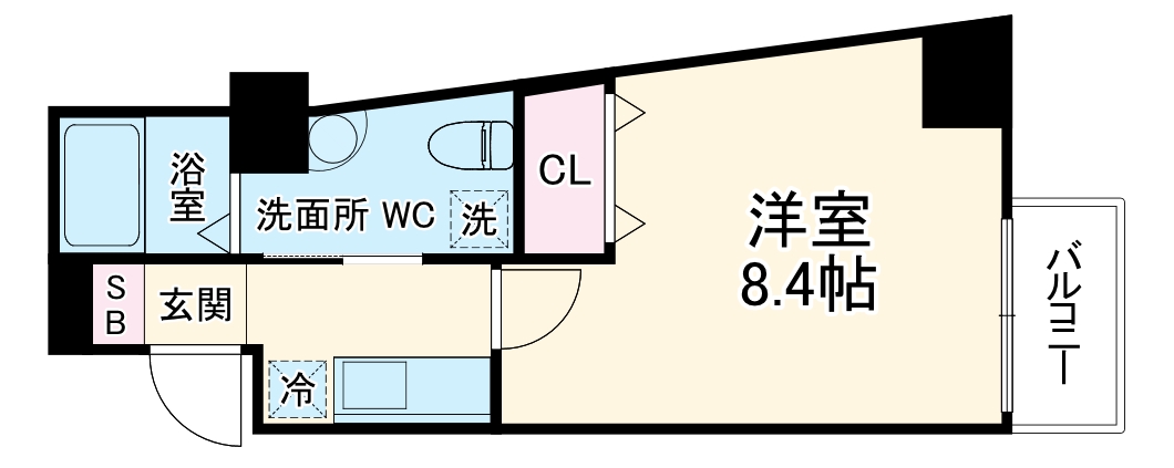 メインステージ西天満T’s SQUAREの間取り