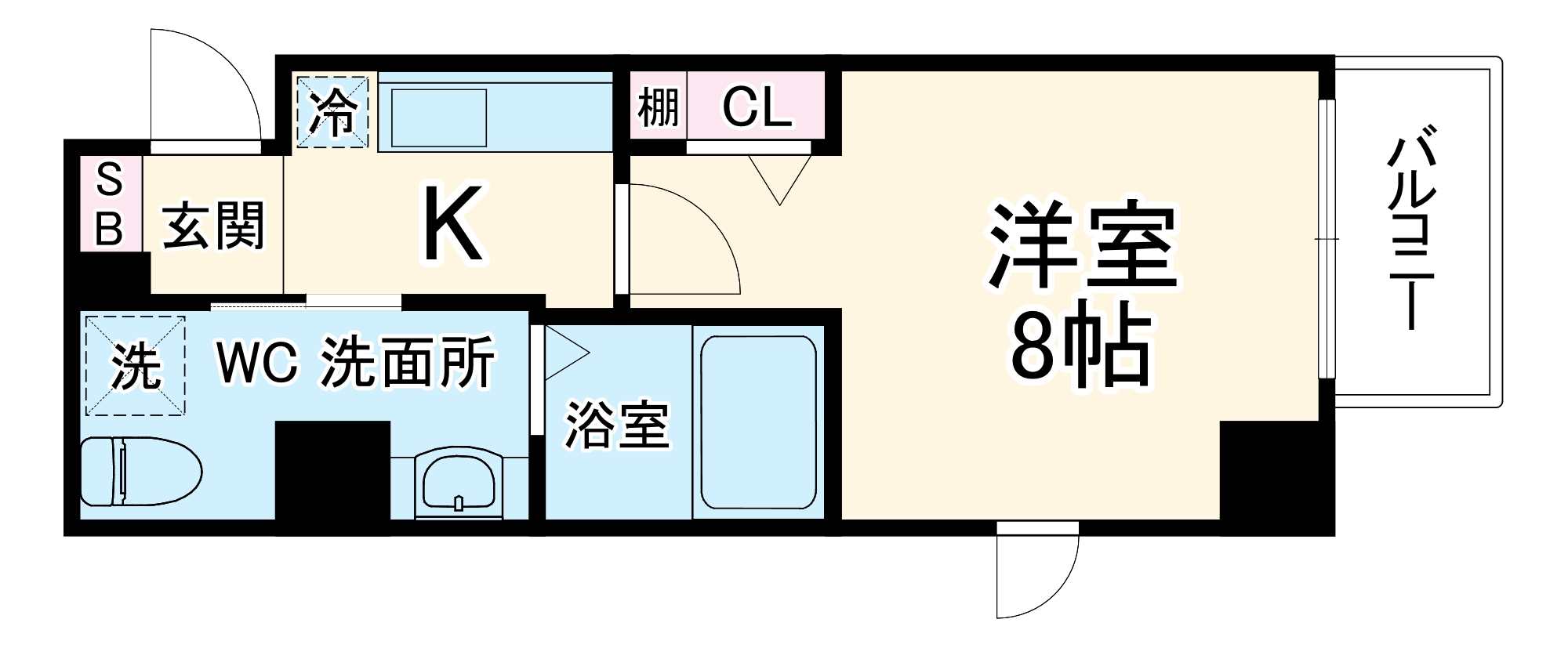 メインステージ西天満T’s SQUAREの間取り