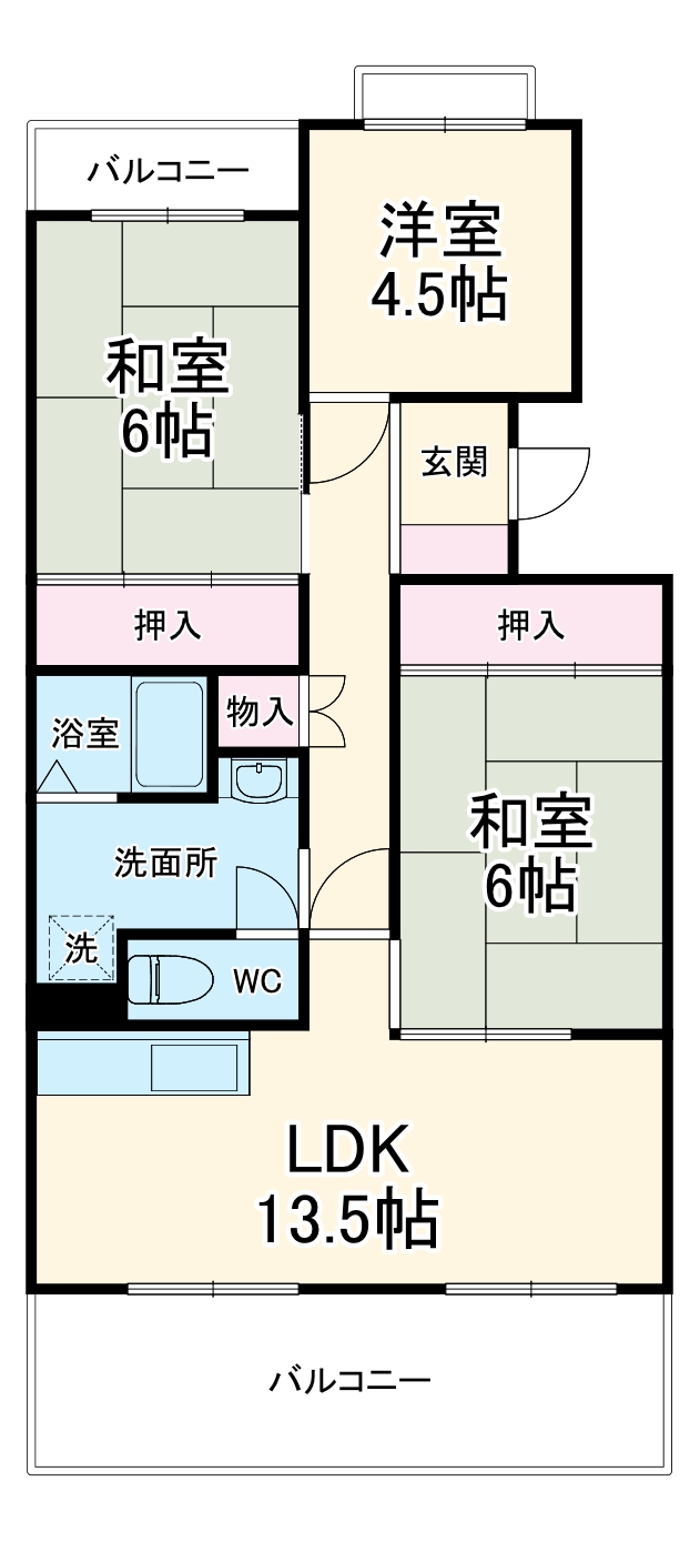 T メゾンクレールⅠの間取り