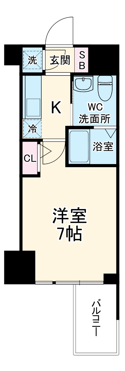 HS梅田EASTの間取り