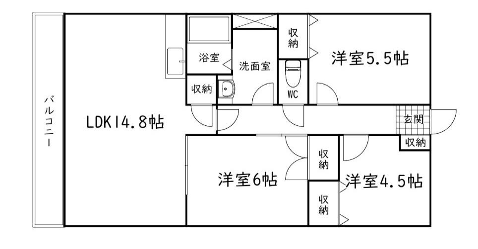 マンション大松Ⅱの間取り