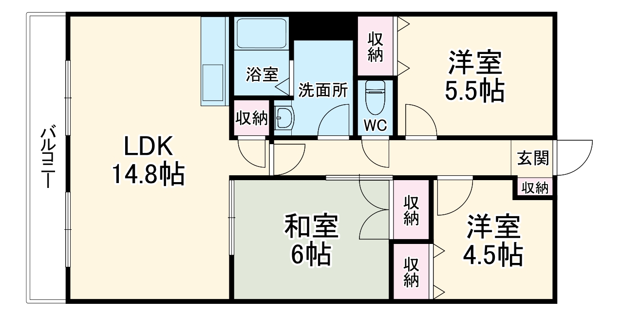 マンション大松Ⅱの間取り
