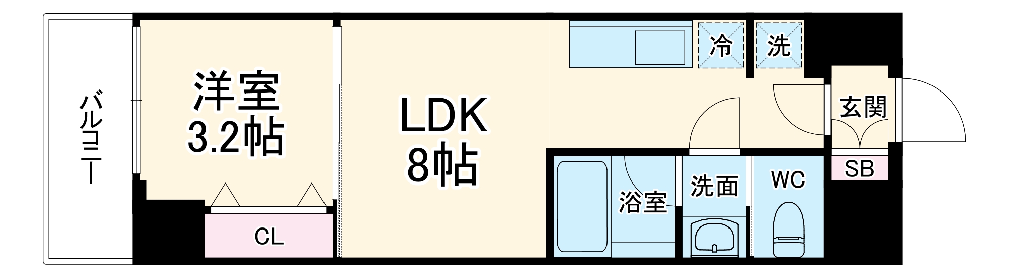 ブエナビスタ西天満の間取り
